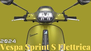 2024 Vespa Sprint S Elettrica  Features and Performance  The Future of Urban Mobility [upl. by Madanhoj]