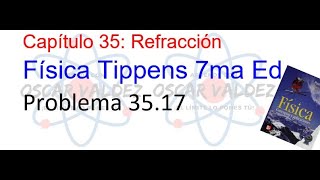 Problema 3517 Física Tippens Capítulo 35 ¿Cómo calcular la longitud de onda por refracción [upl. by Eiramana]