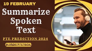 PTE Summarize Spoken TextFebruary 2024 Tips and Template [upl. by Anaicul]