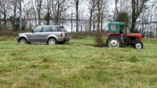 Tractor Pulloff  Rangerover Sport Vs Massey Tractor [upl. by Rraval247]