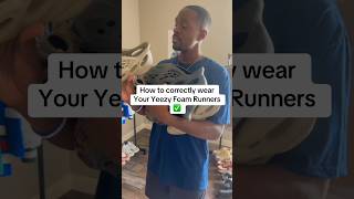 How to wear YEEZY Foam Runners CORRECTLY 🏃🏿✅ shorts yeezy sneakers runners foam howto tips [upl. by Matland]