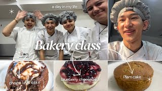 Students life of culinary arts students 🧑‍🍳🍂  bakery class🥮🍰cheese cakeplam cake amp choco lava [upl. by Hinkel]