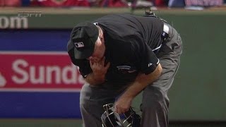 Umpire Brian ONora makes call while injured [upl. by Leontyne519]