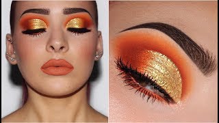 Orange amp Yellow Gold  Makeup Tutorial [upl. by Thais253]