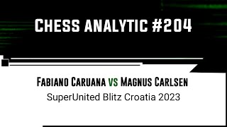 Fabiano Caruana vs Magnus Carlsen  SuperUnited Blitz Croatia 2023 [upl. by Aihsilef]