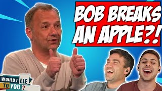 Can BOB MORTIMER Break An Apple In Half With His Bare Hands  WILTY Reaction [upl. by Alauqahs285]