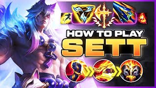 HOW TO PLAY SETT SEASON 14  BEST Build amp Runes  Season 14 Sett guide  League of Legends [upl. by Stedt837]