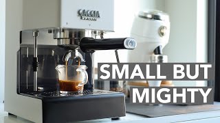 GAGGIA CLASSIC PRO  Small But Mighty Home Espresso [upl. by Flss828]