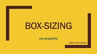 5 box sizing css property [upl. by Jeromy]