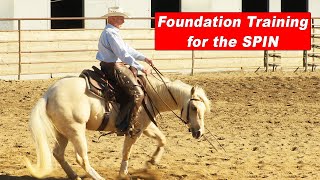 Foundation Training for the Spin  Reining Horse amp Reined Cow Horse Spin [upl. by Cogan]