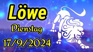 horoskop Löwe Dienstag 17 September 2024 [upl. by Annekim]