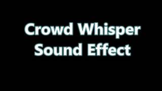 Crowd Whisper Sound Effect [upl. by Sirmons324]