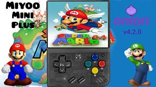 Super Mario 64 Port no Miyoo Mini Plus  Sistema Onion v420  Port Games  Miyoo Mini Games Ports [upl. by Mikael]