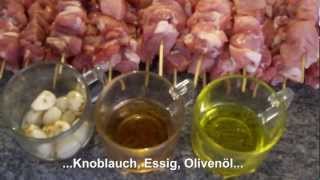 Souflaki  Souvlaki  Spiesse  Skewers  σουβλάκια  σουβλάκι [upl. by Nellaf]