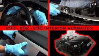 BKM  E93 E92 E90 Interior ausbauen in 10 Minuten  HowTo [upl. by Kaylil]