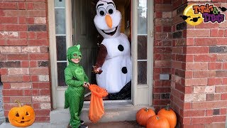 Halloween Trick or Treat for Candy Video for Kids [upl. by Anaerb]