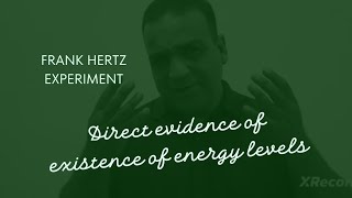 Franck hertz experiment Direct evidence of energy levelsarfatfirdousi [upl. by Favian]