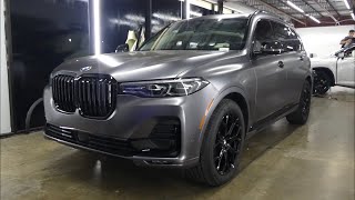 BMW x7 satin grey wrap  twmhtx  shot by Troy Valles [upl. by Atteuqahs]