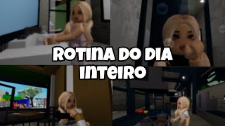 MINHA ROTINA do DIA INTEIRO no Brookhaven [upl. by Anahsed254]