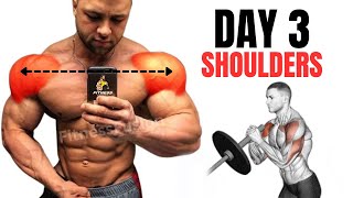 FULL SHOULDER WORKOUT FOR BEGINNERS  FRONT DELT  LATERAL DELT  REAR DELT  DAY 3 [upl. by Alit660]