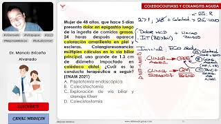 PREGUNTAS ENAM DE COLEDOCOLITIASIS Y COLANGITIS AGUDA PRIMERA PARTE  CIRUGÍA GENERAL  VILLAMEDIC [upl. by Aneekat]