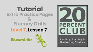 Barton Level 7 Lesson 7 Extra Practice Pages Fluency Drills Accented and Unaccented ARD [upl. by Gaut915]