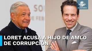 “Mi hijo Andrés no es como Loret” AMLO defiende a su hijo [upl. by Tad701]