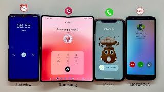 Cool Incoming Outgoing CallsAlarm Clock  FAKE CALL on Samsung Z Fold3iPhone XRMoto 1SBlackview [upl. by Donavon62]