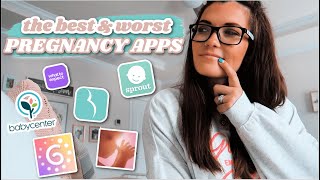 THE BEST amp WORST PREGNANCY APPS🤰🏻👶🏻  Pregnancy App Reviews  My Favorites [upl. by Annaiv]