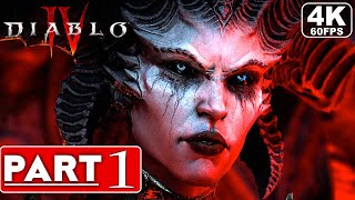 DIABLO 4 Gameplay Walkthrough Part 1 FULL GAME 4K 60FPS PC ULTRA  No Commentary [upl. by Aed733]