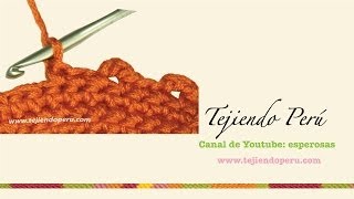 Crochet cómo tejer el punto picot o piquito abierto [upl. by Terrell81]