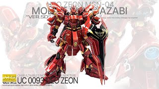 MG 1100 SAZABI VerKa Custom build  gundam build  gundam asmr  gunpla asmr  Gunpla [upl. by Atsirtal]