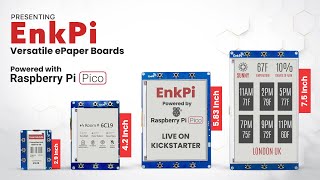 EnkPi  ePaper Boards powered with Raspberry Pi Pico W [upl. by Nrobyalc]