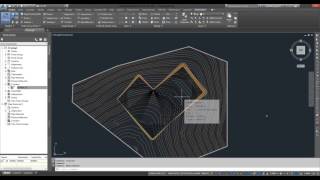 AutoCAD Civil 3D 2017  PLATÔ COM BANQUETA  PARTE 3 [upl. by Worrell]