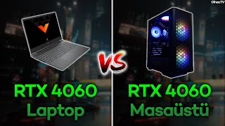 RTX 4060 Laptop vs RTX 4060 Masaüstü PC FPS Kıyaslaması  10 Oyunda FPS Test ve Karşılaştırma [upl. by Aneel]