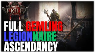 Path Of Exile 2  Mercenary GEMLING LEGIONNAIRE Ascendancy Nodes Very Powerful Ascendancy [upl. by Odraleba]