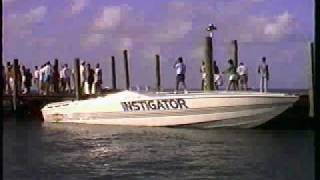 My Cigarette Boat Instigator 38 Top Gun  Dock side after a run to the Keys [upl. by Eaton]