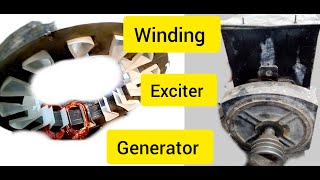 Rewening motorrewinding exciter rotor of 40kva Generator winding exciterpart 1 [upl. by Johanan245]