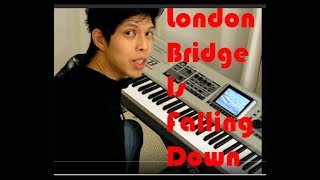 How to play Easy Song on Piano  London Bridge Is Falling Down Beginner Piano [upl. by Mcdermott]