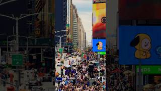 Beautiful New York City Time Square newyorkcity usa timessquare4k [upl. by Neehar]