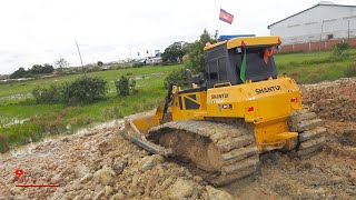 Heavy Extreme Dozers Powerful Clearing Land Activities Fast Jobs Shantui Bulldozer Equipment [upl. by Retsof499]