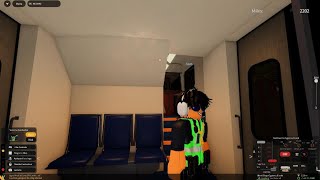 Roblox Rail sim universe Driving A BiLevel Bombardier cab car [upl. by Claude]