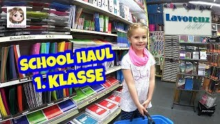 HANNAHS SCHOOL HAUL ✏️ 5Jährige kauft Schulsachen für die 1 Klasse ✏️ Einschulungs  Shopping [upl. by Neeven496]