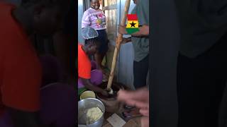 Cassava and Plantain Fufu made by Ghanaian women shorts [upl. by Ileek]