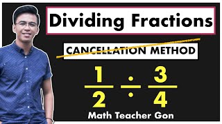 Dividing Fractions with Cancellation Method  How to Divide Fractions [upl. by Attiuqihc]