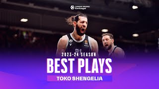 Enjoy 10 minutes of Tornike Shengelia BEST MOVES I EuroLeague Highlights 202324 season [upl. by Haroppiz]