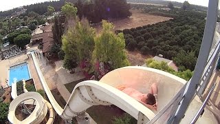 Kamikazi Water Slide at Fasouri Watermania [upl. by Morra]