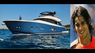 Rafael Nadals Lifestyle Family Watch Yacht House Cars etc [upl. by Gabriele]