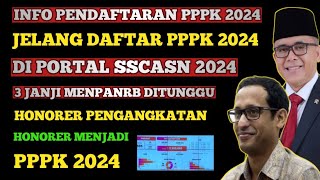 JELANG PENDAFTARAN PPPK 2024  3 JANJI MENPANRB DITUNGGU HONORER PENGANGKATAN HONORER MENJADI ASN [upl. by Ecinwahs896]