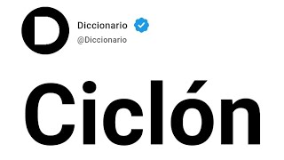 Ciclón Significado En Español [upl. by Ialda]